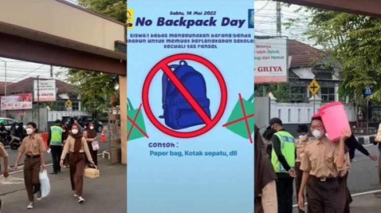 Sedang Viral, Apa Itu No Back Pack Day Yang Dilakukan Siswa Sekolah