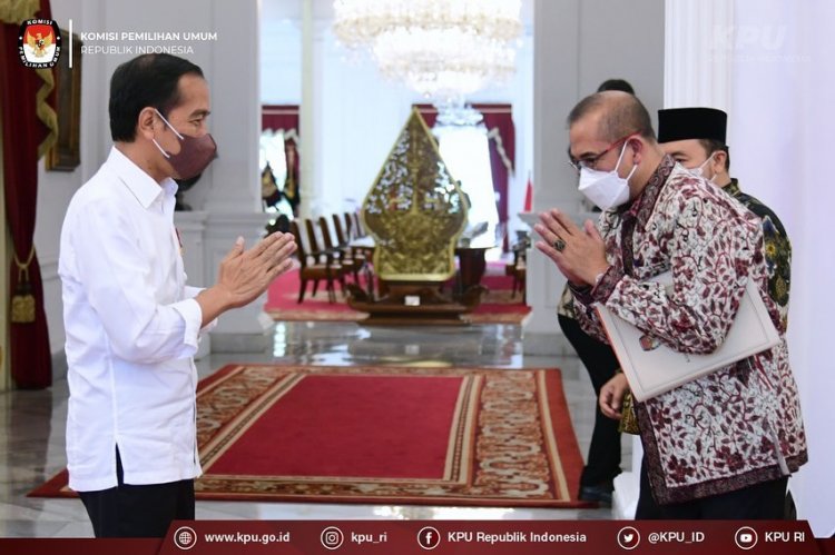 Ketua KPU Bertemu dengan Presiden Jokowi, Durasi Kampanye 90 Hari
