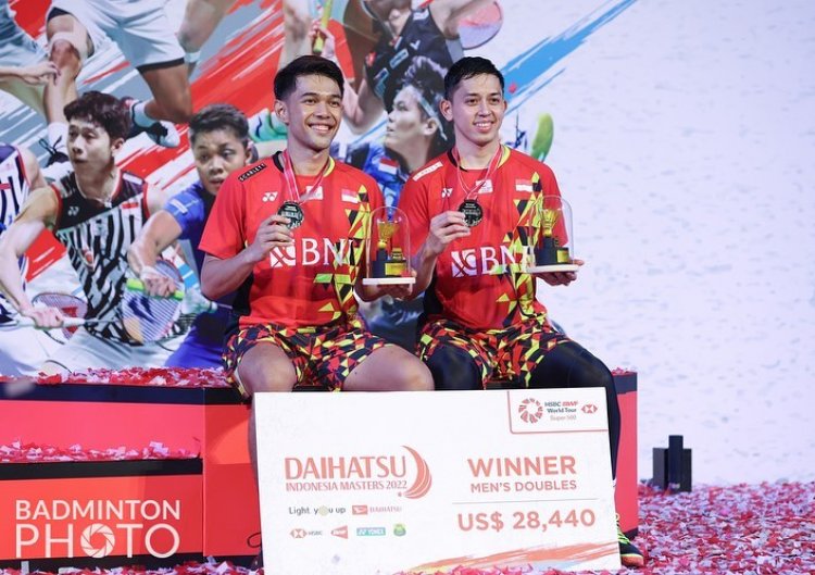 Jadi Pasangan Ganda Terbaik, Fajar/Rian Juara Indonesia Masters 2022