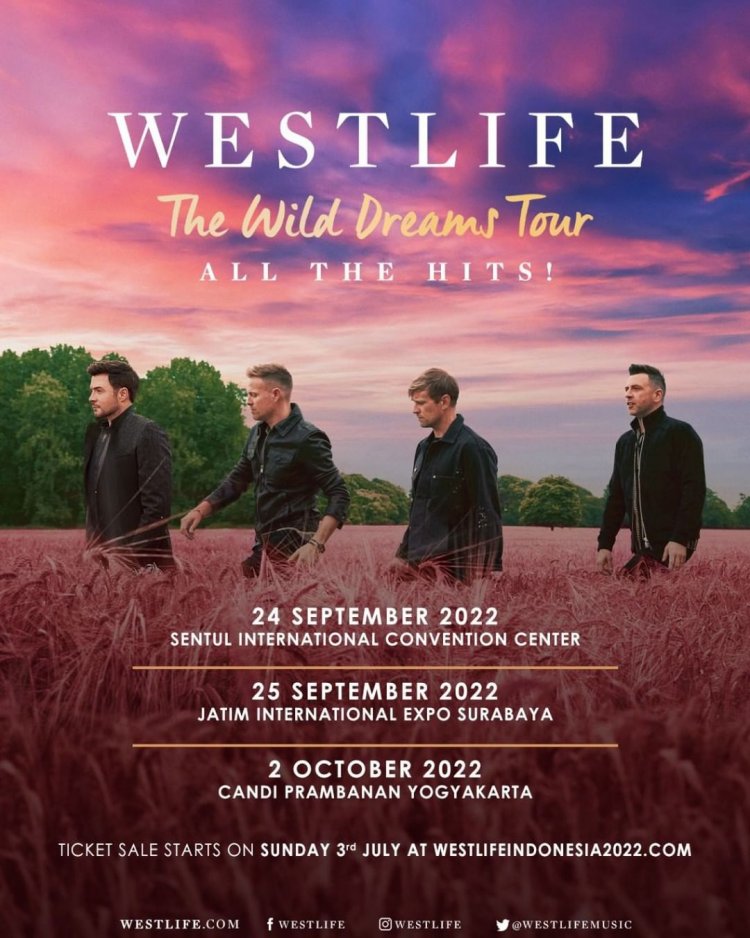 Westlife Siap Gelar Konser Di Surabaya, Simak Tanggal, Harga, Dan Cara Beli Tiketnya!