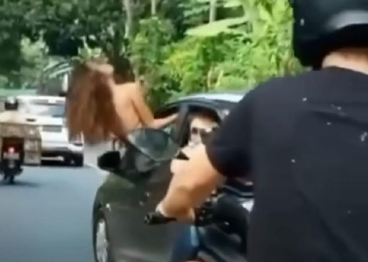 Viral Bule Seksi Yang Berjoget Di Jendela Mobil Di Bali, Kini Diincar Polisi