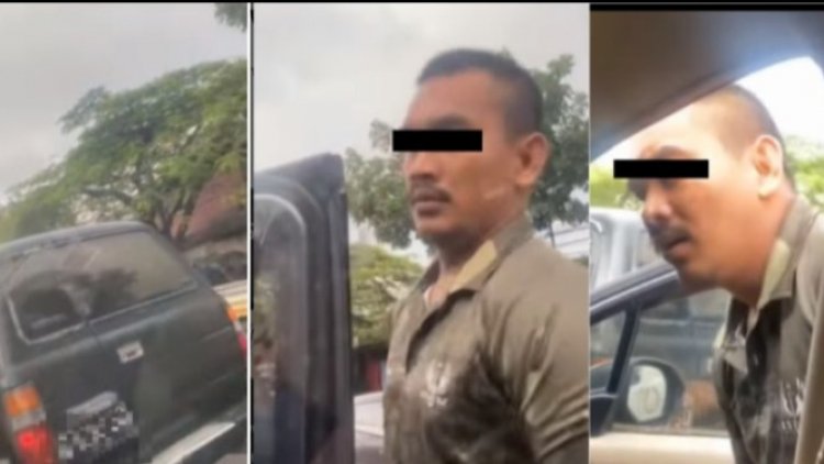 Viral! Pengemudi Mobil Pelat Hitam Pakai Strobo Dan Sirine Ngamuk Di Jalanan