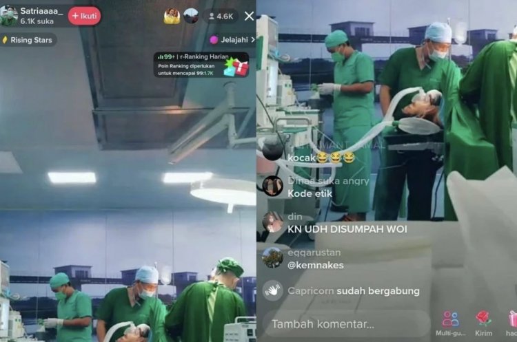 Viral! Nakes Pria Live TikTok Saat Dampingi Dokter Tangani Pasien Operasi Melahirkan