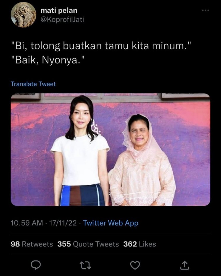 Foto Iriana Dengan Ibu Negara Korsel Diejek Netizen, Kaesang Dan Gibran Beri Komentar