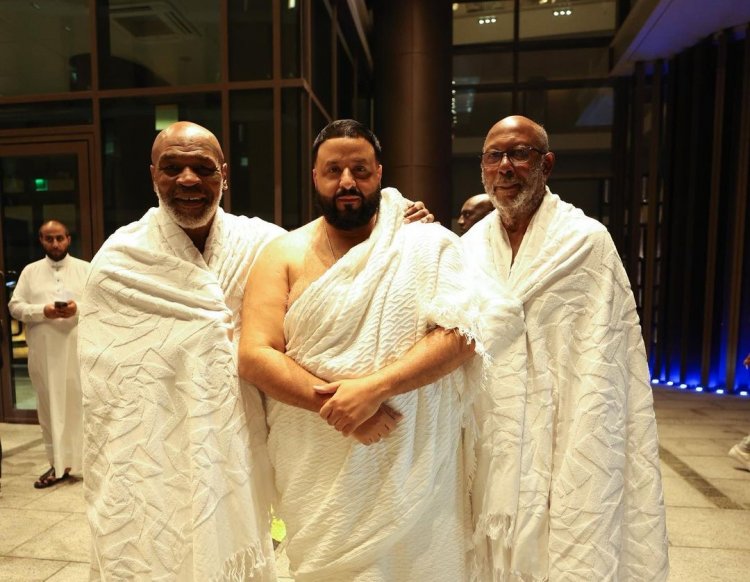 DJ Khaled Umrah Bareng Mike Tyson, Air Mata Bahagia Melihat Mekkah