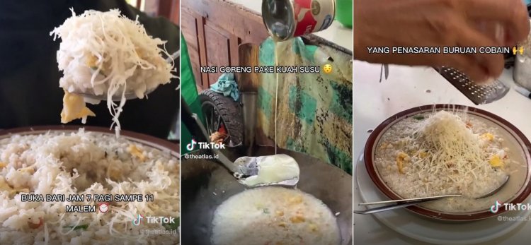 Viral! Nasi Goreng Kuah Susu Keju Di Semarang