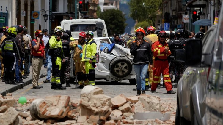 Ekuador Gempa Berkekuatan M 6,8, Belasan Orang Meninggal