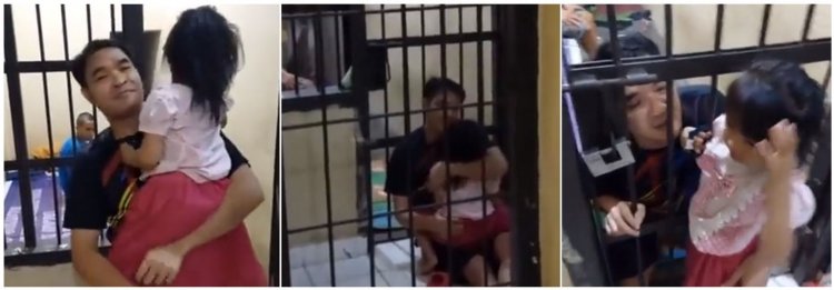 Viral Video Polisi di Jambi Buka Pintu Sel Agar Tahanan Bisa Peluk Anaknya