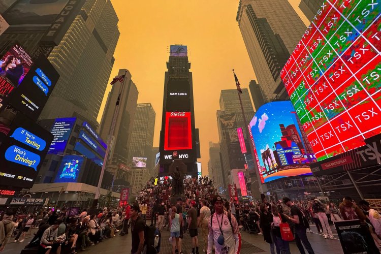 Langit New York Berubah Jadi Kuning, Banyak Polusi?