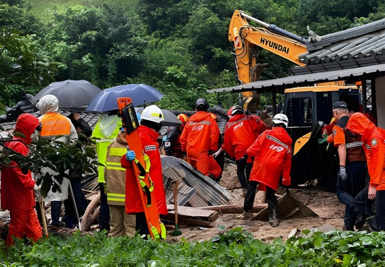 Insiden Banjir dan Longsor di Korea Selatan Tewaskan 7 Nyawa