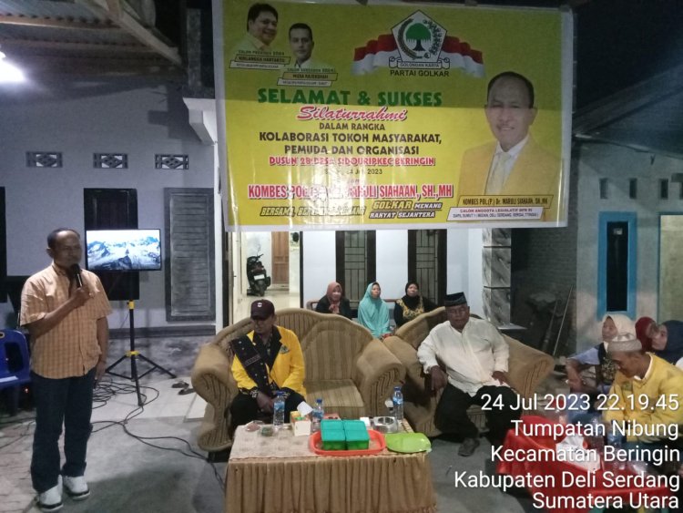 Dr. Maruli Siahaan Bersilaturahmi dengan Tokoh Masyarakat dan Pemuda di Dusun 2.B