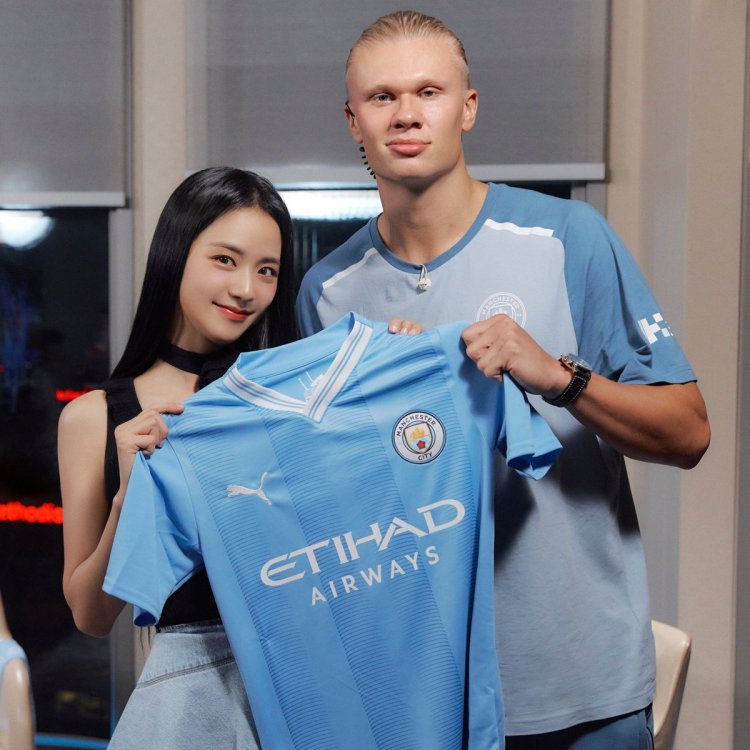 Manchester City ke Korea, Jisoo BLACKPINK Foto Dengan Haaland