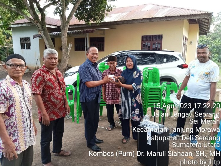 Membawa Bantuan dan Dukungan: Dr. Maruli Siahaan dan Team Maruli Beraksi di Desa Lengau Serpang