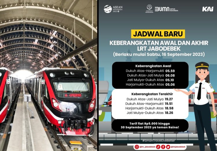 LRT Tambah Operasional Perjalanan Mulai 16 September, Cek Jadwal Terakhirnya!
