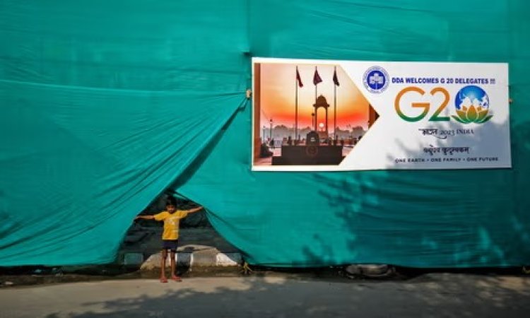 India Tutupi Kawasan Kumuh Saat KTT G20 dengan Kain