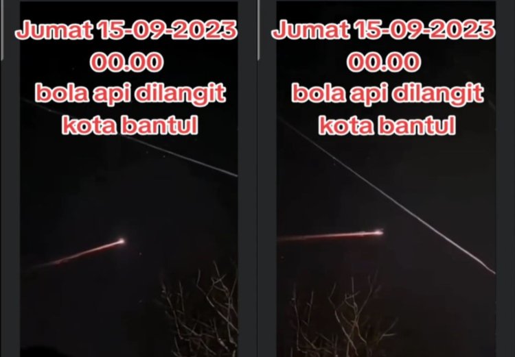 Viral Video Bola Api Jatuh di Langit Jogja, BMKG Buka Suara!