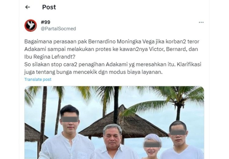 Partai Socmed Upload Foto Keluarga CEO Ada Kami, Usai Viral Kasus Bunuh Diri