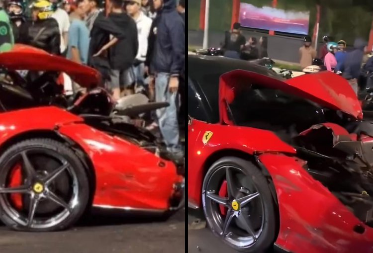 Ferrari Tabrak 5 Kendaraan di Bundaran Senayan, Ini Faktanya!
