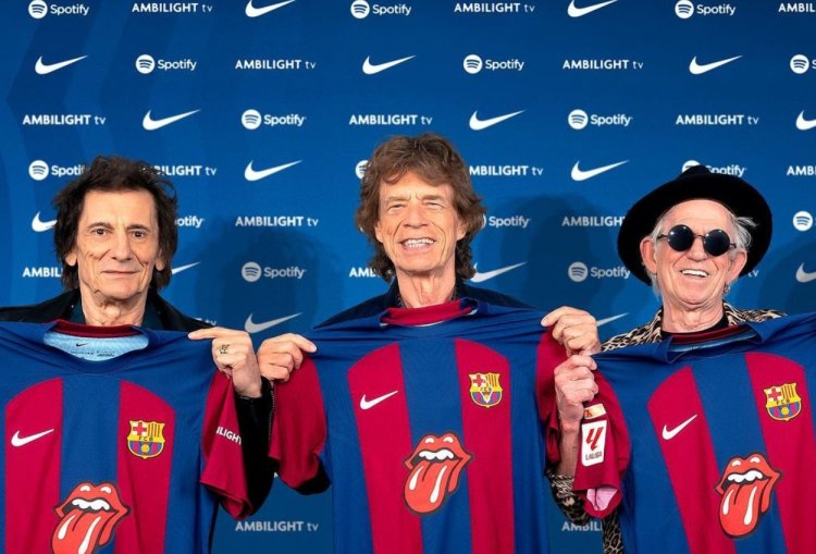 Kolaborasi Barcelona dan Rolling Stones, Menghadirkan Jersey Limited Edition