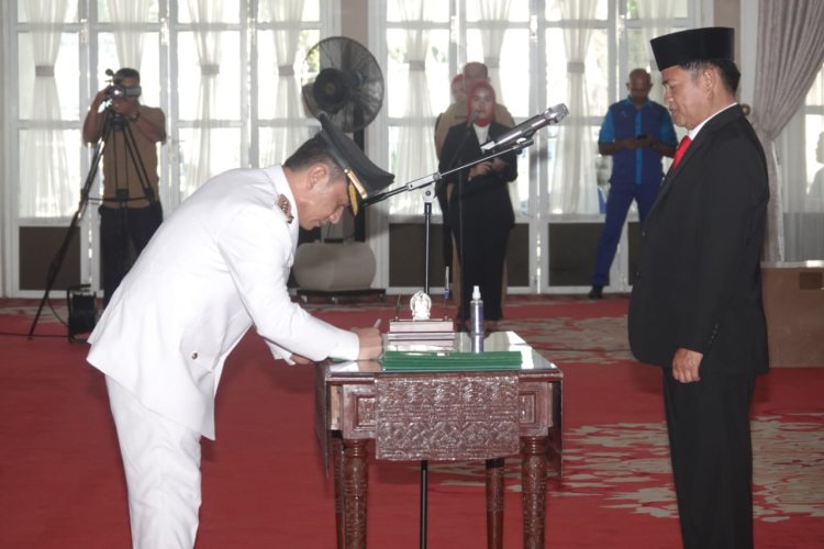 Pj. Gubernur Sumut Lantik Patuan Rahmat Syukur P. Hasibuan Jadi Pj. Bupati Paluta