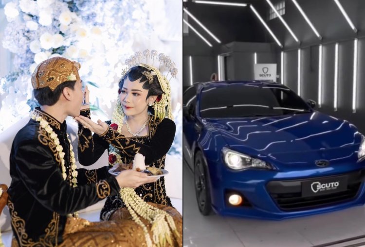 Pernikahan Mewah Andre Setyawan dan Cahyniryn, Mahar Mobil Sport Capai 1 M