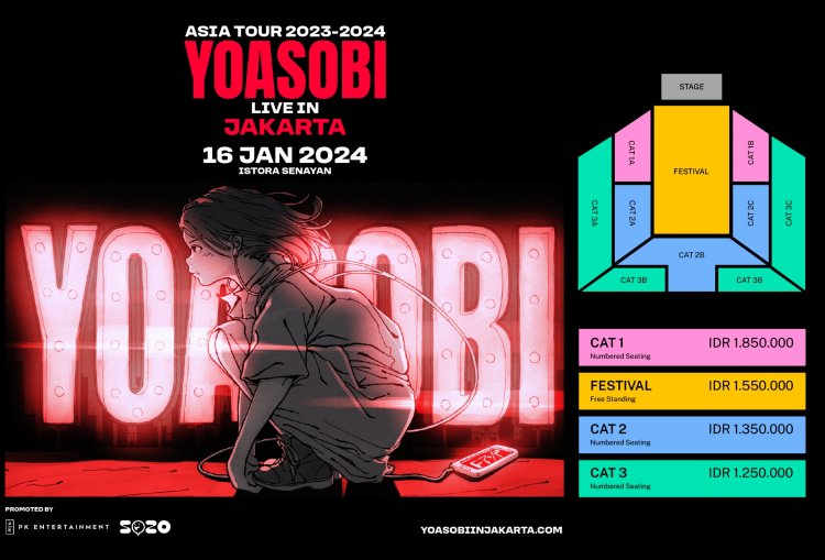 Harga dan Cara Beli Tiket Konser YOASOBI di Jakarta