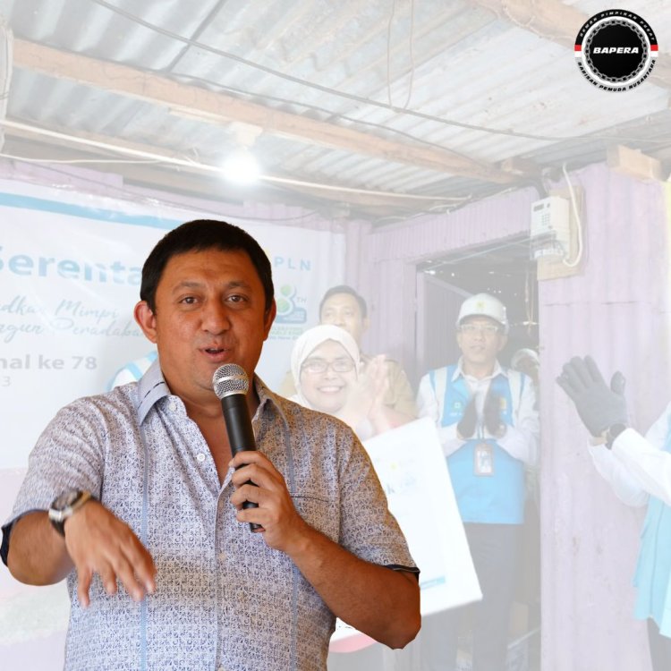 Fahd A Rafiq Mendukung PLN Berikan Cahaya Harapan Program Light Up The Dream Terus Berjalan Menerangi Negeri
