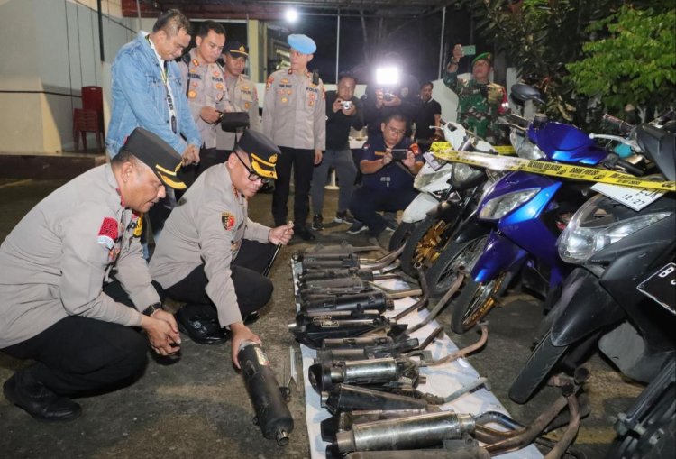 Gelar Operasi Kejahatan Jalanan di Jakut, Polisi Sita 70 Knalpot Brong