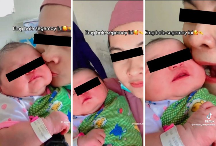 Viral! Video Bidan Cium Bayi Baru Lahir Sampai Ingin Digigit, Netizen Geram