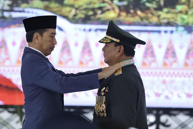 Jenderal Prabowo: Terima Kasih Presiden Jokowi atas Anugerah Kehormatan Ini