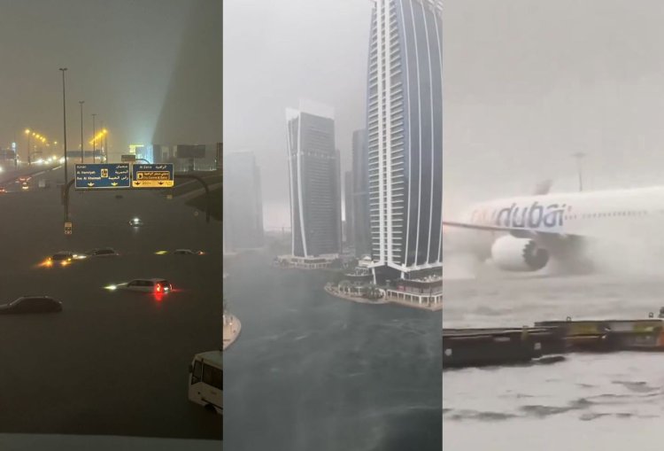 Dubai Diguyur Hujan Lebat, Jalan Raya hingga Bandara Tergenang Air